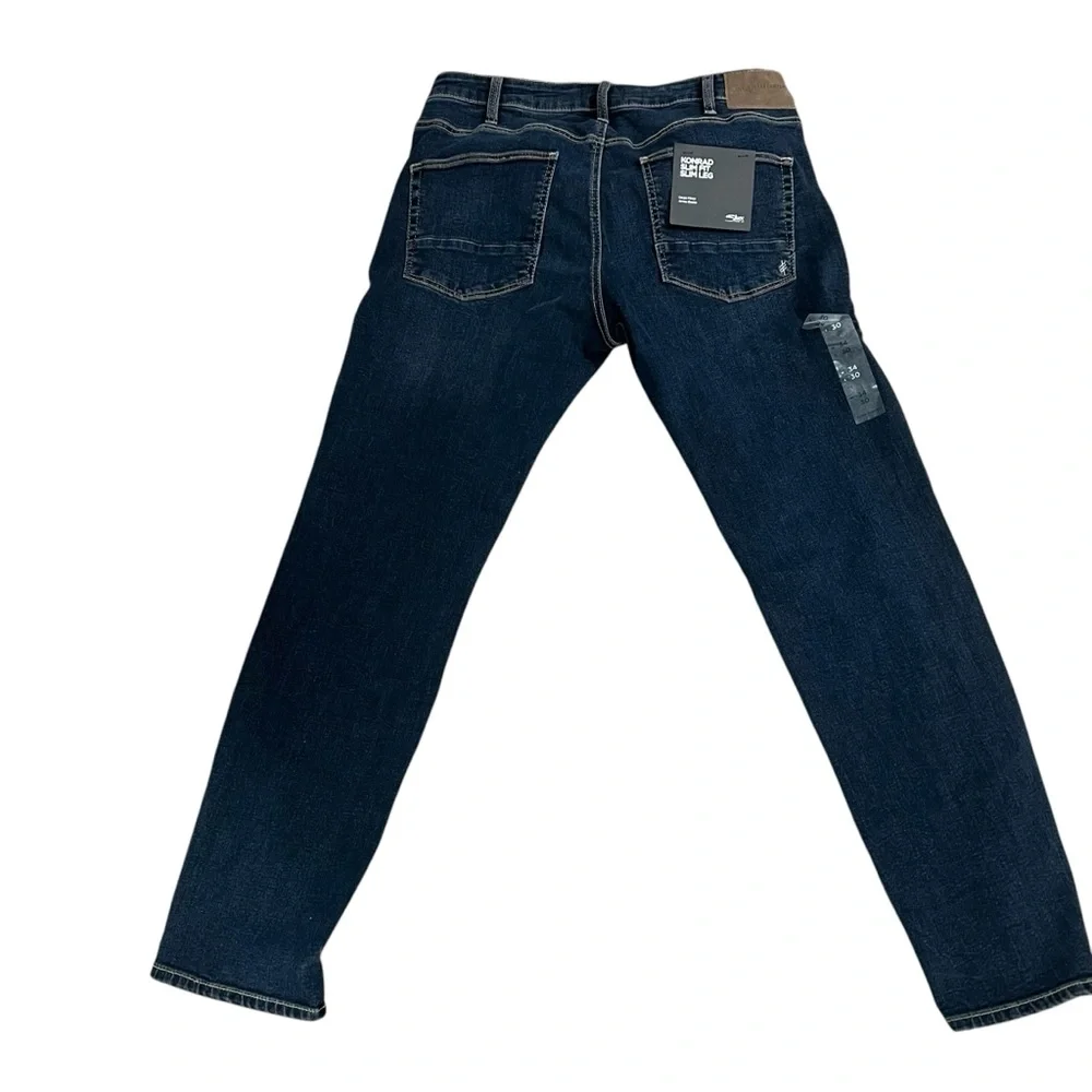 Silver Jeans Konrad Slim Fit Slim Leg Jeans Indigo Max Flex Stretch Men’s 34x30